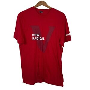 Vangaurd nvest Like You Own The Place Graphic T Shirt Men's Size Large Red